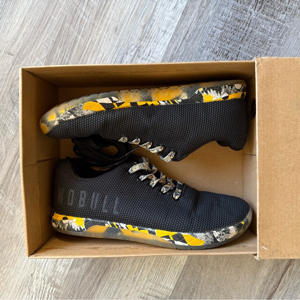 NOBULL Ripstop Black and Yellow Sneakers - Picture 6 of 7
